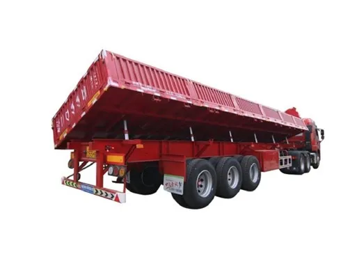 Полуприколица са бочним кипом